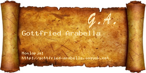 Gottfried Arabella névjegykártya
